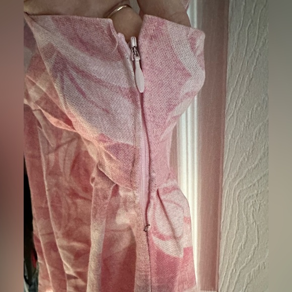 Beautiful handmade pink floral dress. 👗 - Picture 5 of 5